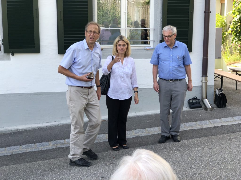 Felix C. Furrer, Initiant; Eva Inversini, Leiterin Amt für Kultur und Sport; Nationalrat Kurt Fluri, Stadtpräsident von Solothurn